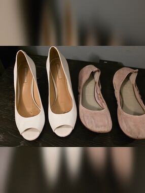 Antonio Melani Heels + 1.STATE Flats Bundle | Neutral Tones